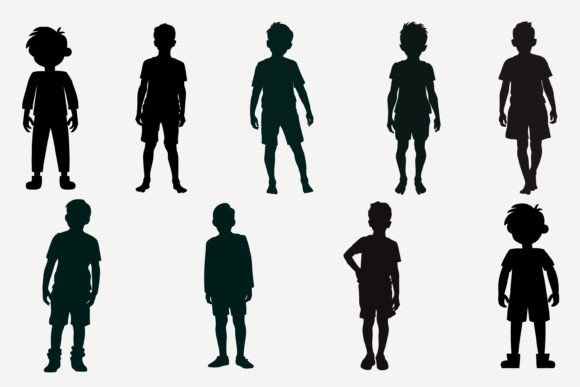 Boy Silhouettes Bundle: Graphics for Creative Marketing