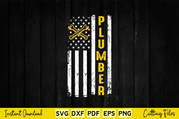 Free USA American Flag Plumber Patriotic Graphics