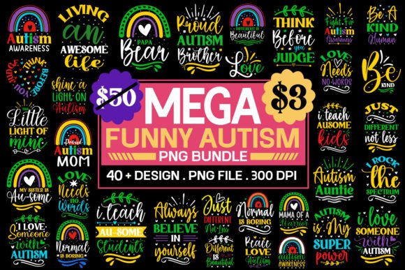 Funny Autism Svg Bundle