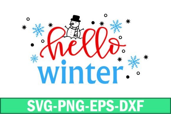 Hello Winter Svg: Graphics for Crafts and Creative Marketing