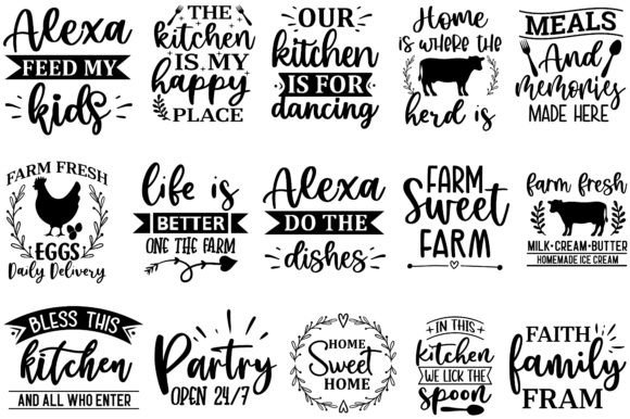 Kitchen SVG Design Bundle: Graphics Meets Crafts