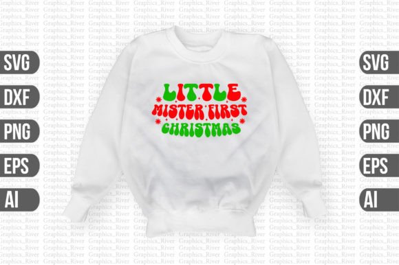 Little Mister First Christmas Svg: Graphics for Crafts