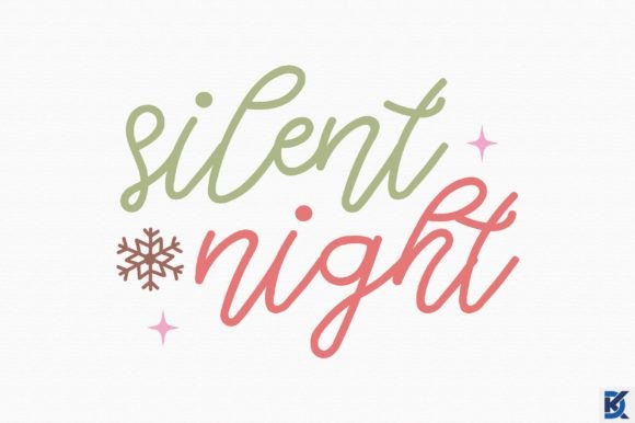 Retro Silent Night SVG: Graphics for Crafts & Content