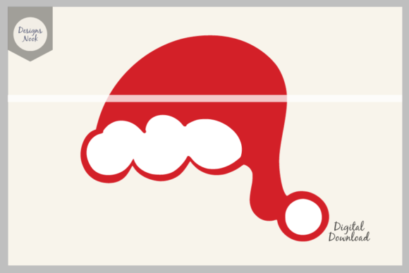 Santa Hat SVG File for Crafts and Graphics