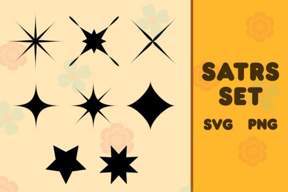 Stars Set SVG PNG: Graphics and Freebies for Creative Design