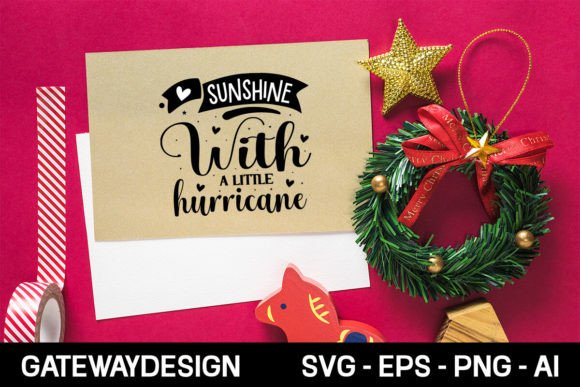 Sunshine with a Little Hurricane Svg: Graphics for Crafts