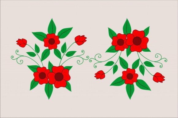 Vector Handmade Floral Art for Graphics